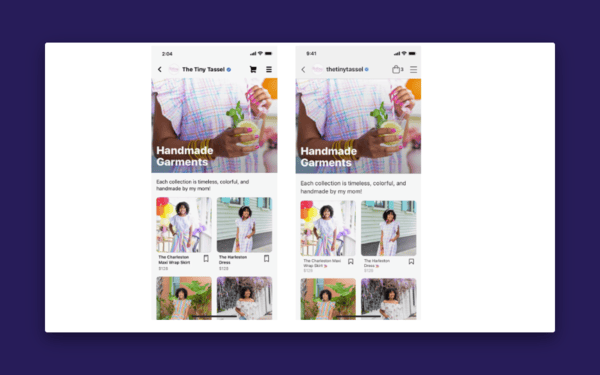 Facebook shops lets you create a professional-looking storefront, just like an e-commerce website